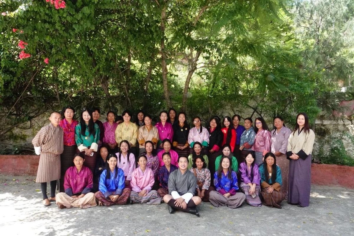 Aspiring women leaders taking part in the FLT preparation training.