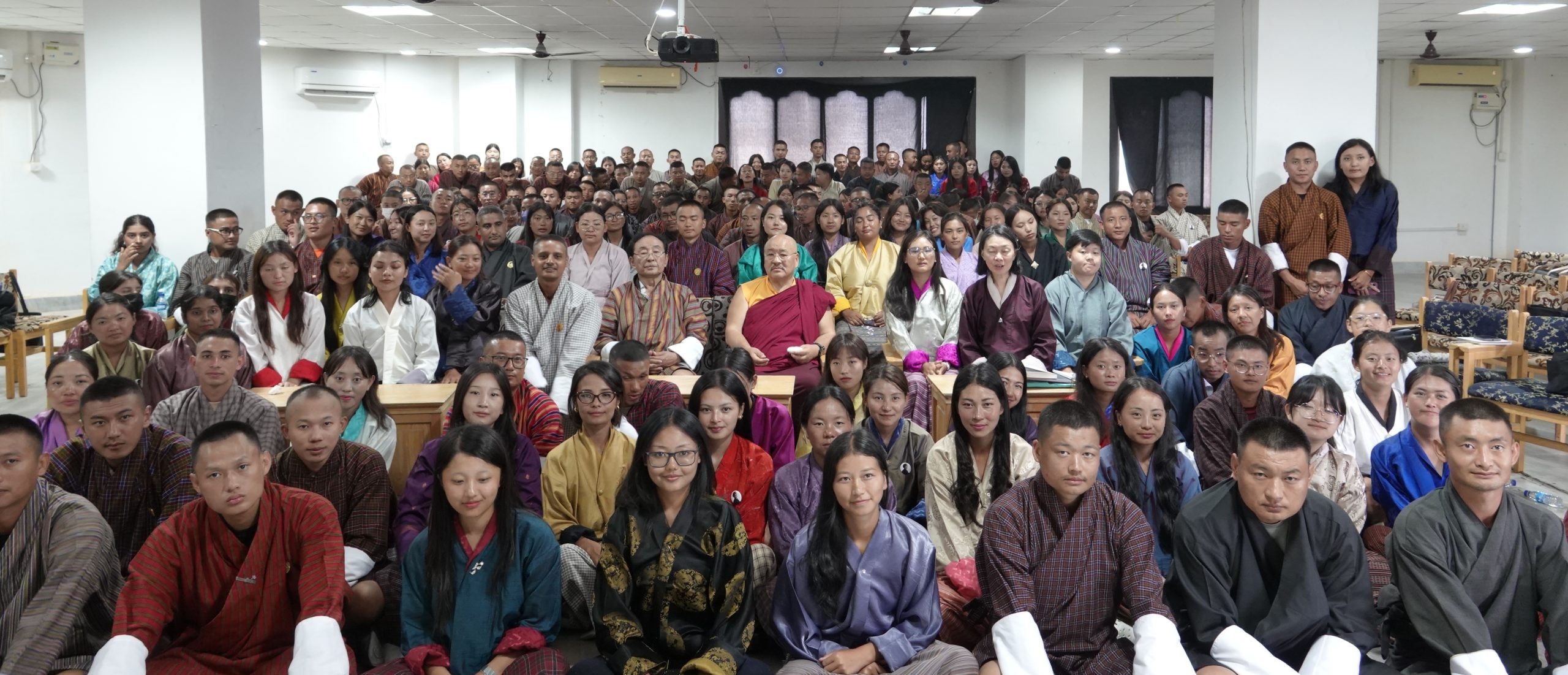 Students at a Suja & Dzaw Conversation with The Druk Journal